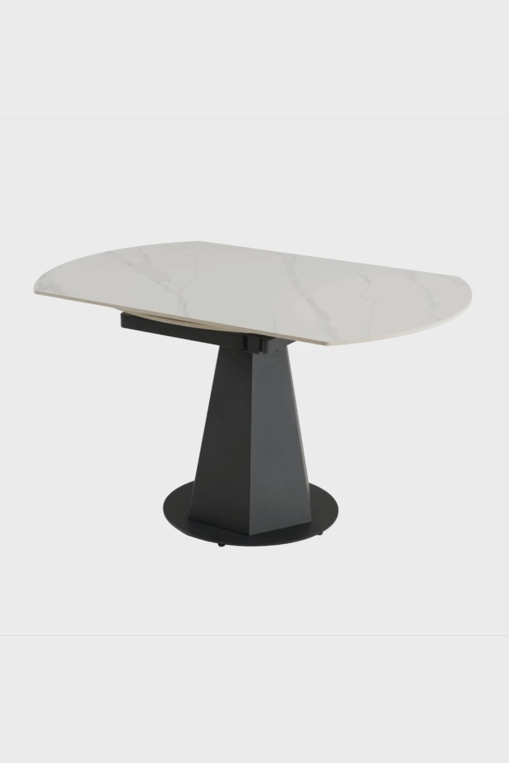   White Ceramic Extendable Dining Table | Oroa.com