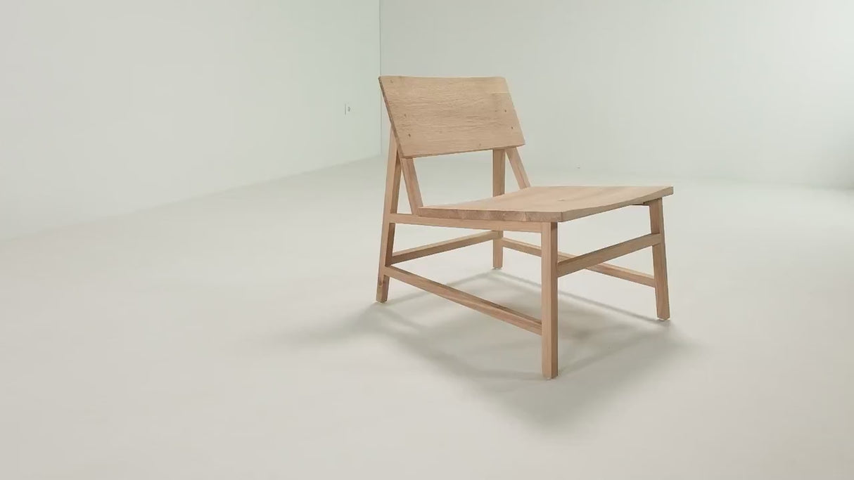   Oiled Oak Lounge Chair | Oroa.com