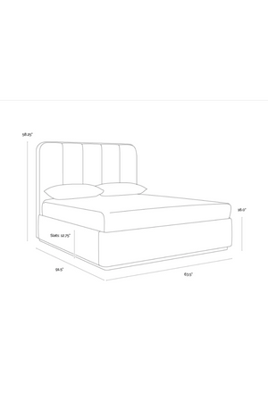   Modern European furniture - Channel Tufted Bed - www.oroa.com | Oroa.com
