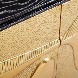   Hammered Brass 4-Door Sideboard | Oroa.com