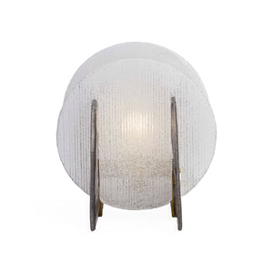   Round Ribbed Glass Table Lamp | Oroa.com