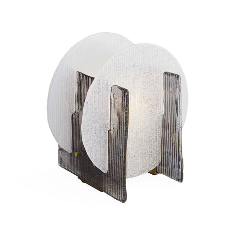  Round Ribbed Glass Table Lamp | Oroa.com
