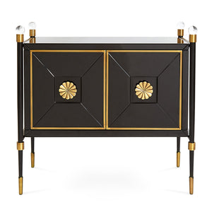   Brass Accent 2-Door Cabinet | Oroa.com