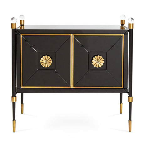   Brass Accent 2-Door Cabinet | Oroa.com