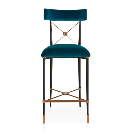   Velvet Counter Stool | Oroa.com