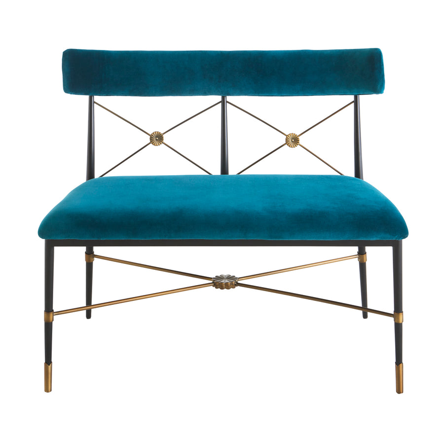   Floral Detal Velvet Dining Bench | Oroa.com