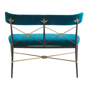   Floral Detal Velvet Dining Bench | Oroa.com