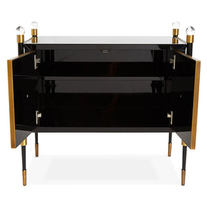   Brass Accent 2-Door Cabinet | Oroa.com