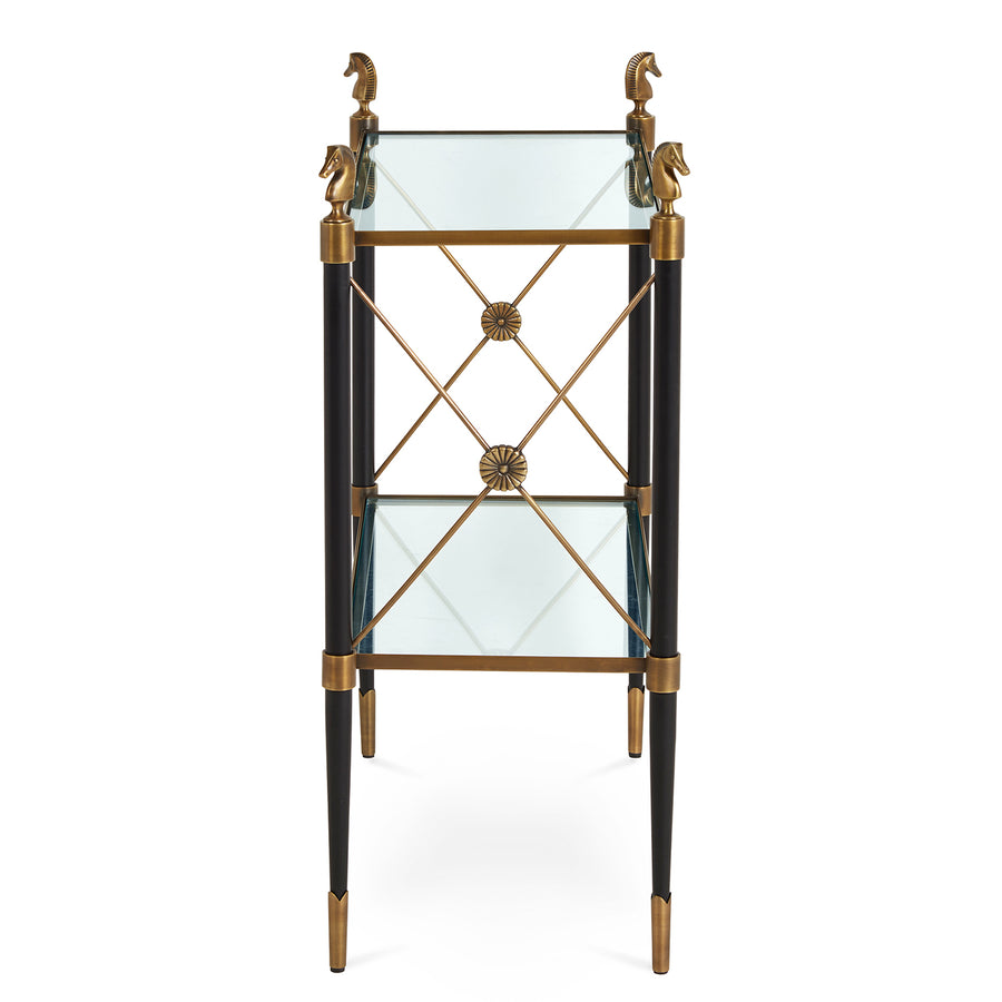   Two-Tier Glass Side Table | Oroa.com