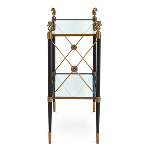  Two-Tier Glass Side Table | Oroa.com