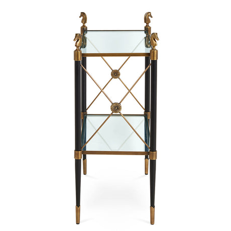   Two-Tier Glass Side Table | Oroa.com