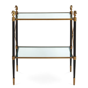   Two-Tier Glass Side Table | Oroa.com