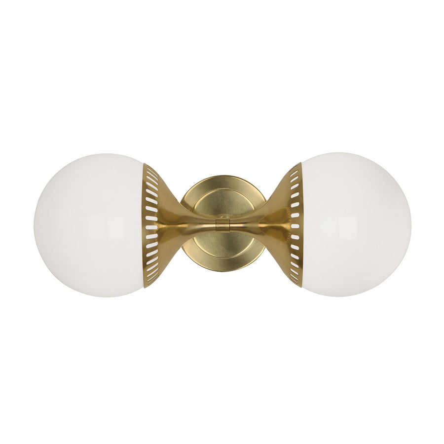   Double White Glass Wall Lamp | Oroa.com