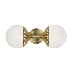   Double White Glass Wall Lamp | Oroa.com