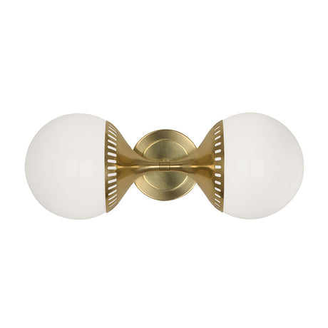  Double White Glass Wall Lamp | Oroa.com