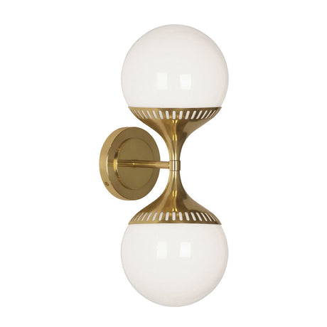   Double White Glass Wall Lamp | Oroa.com