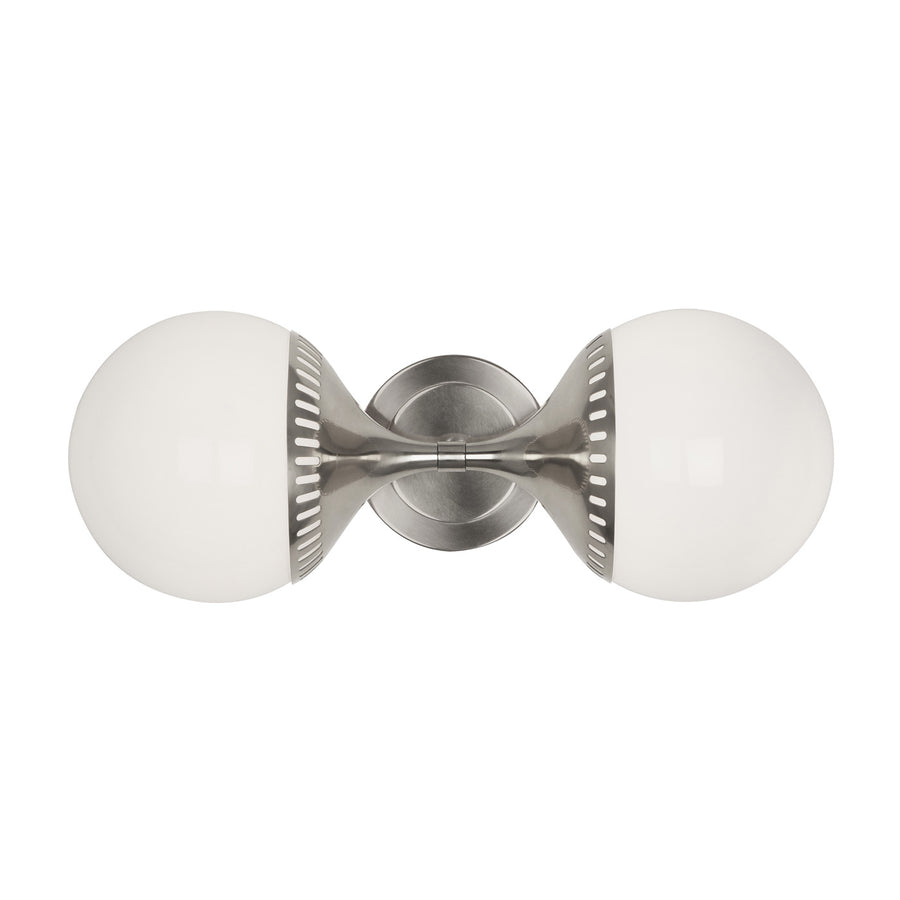  Double White Glass Wall Lamp | Oroa.com