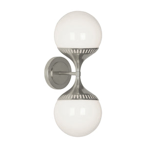   Double White Glass Wall Lamp | Oroa.com