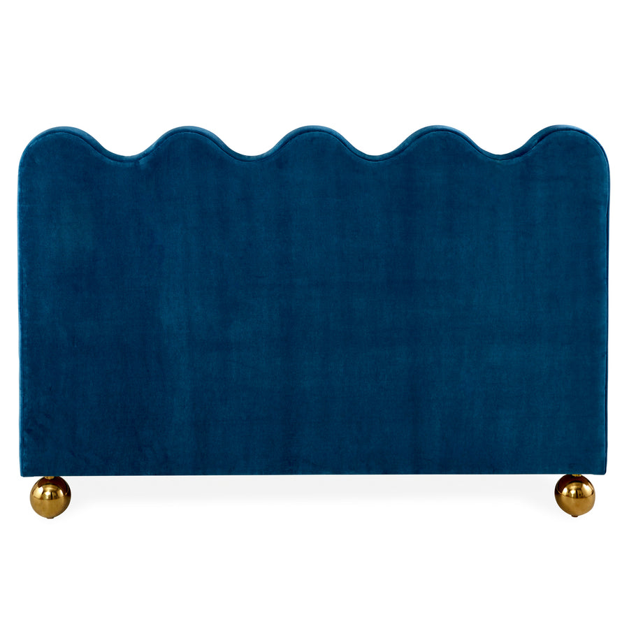   Blue Velvet Queen Bed | Oroa.com