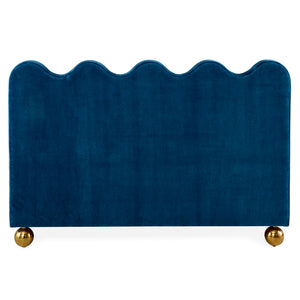   Blue Velvet Queen Bed | Oroa.com