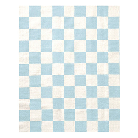   Checkered Flatweave Wool Rug | Oroa.com