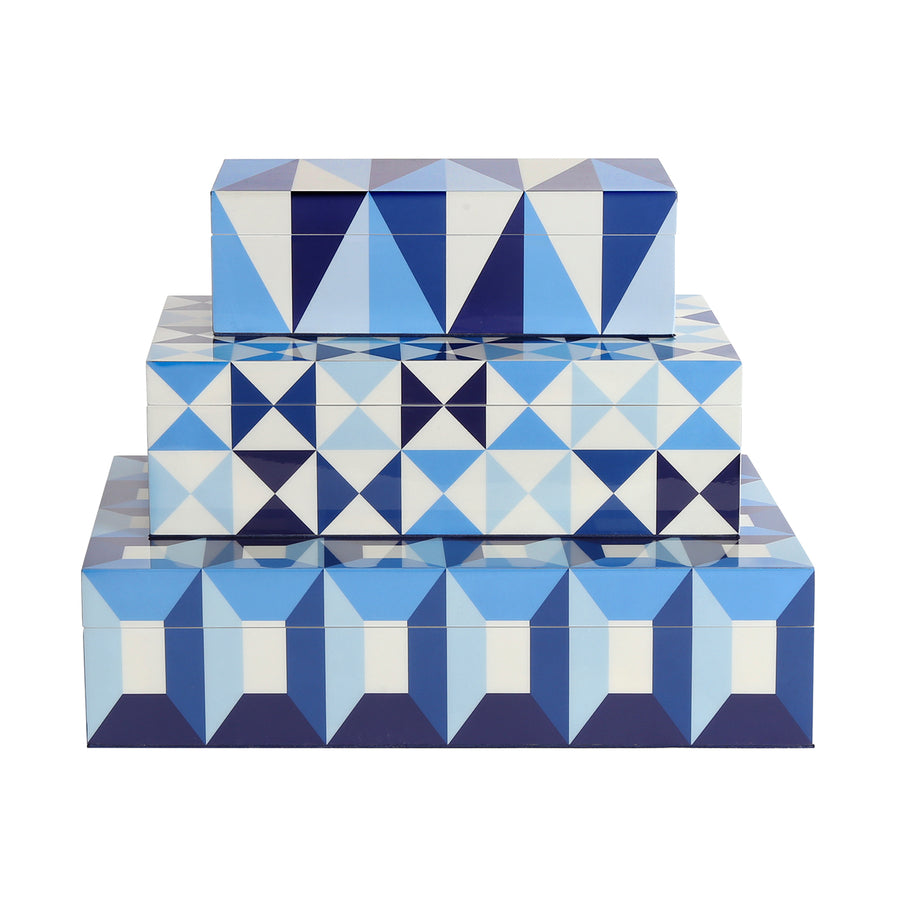   Geometric Pattern Lacquer Box M | Oroa.com