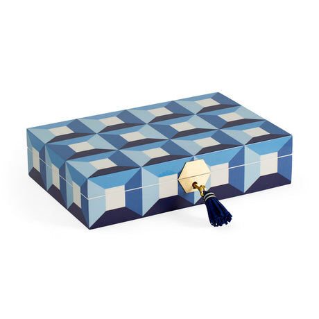   Geometric Pattern Lacquer Jewelry Box | Oroa.com
