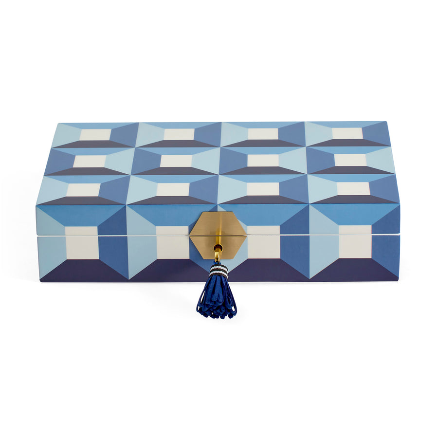   Geometric Pattern Lacquer Jewelry Box | Oroa.com