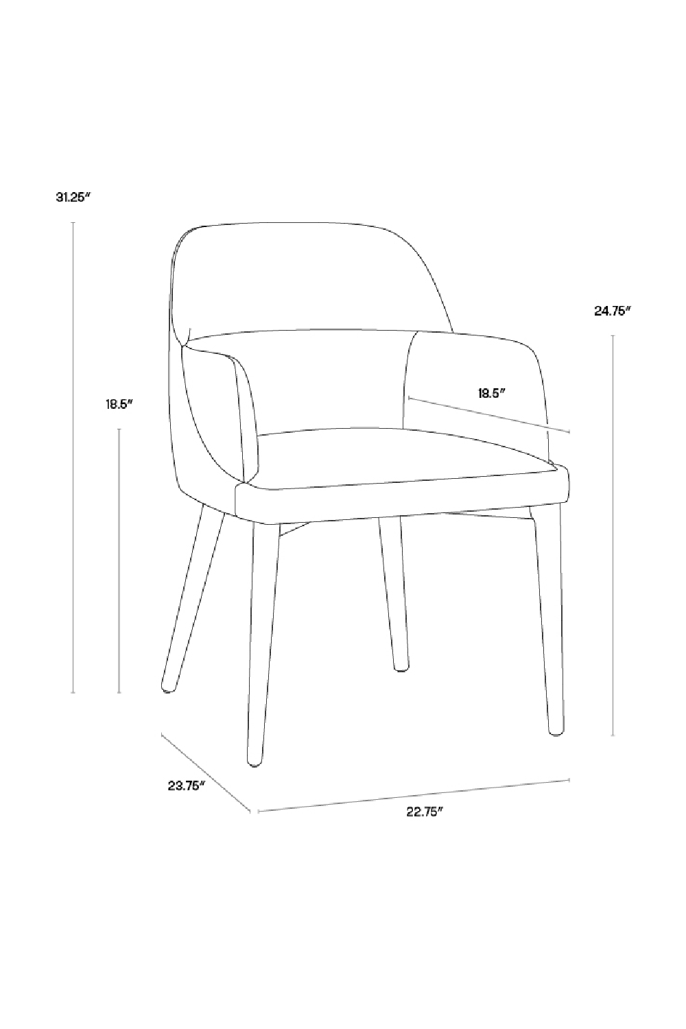   Modern European furniture - Cream and Black Leather Dining Chair - www.oroa.com | Oroa.com