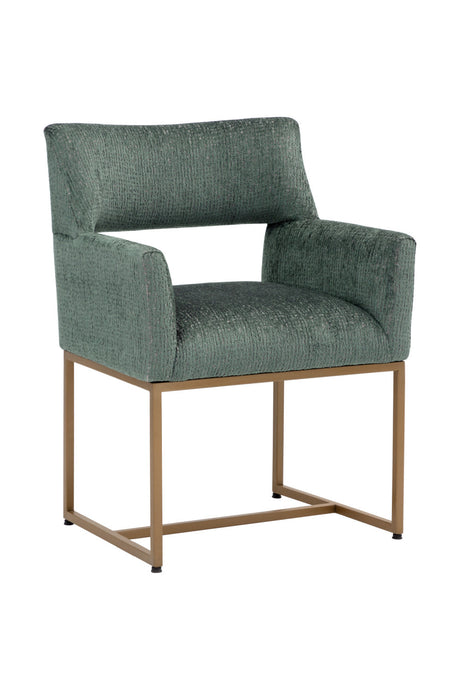   Modern European furniture - Teal Cutout-Back Dining Chair - www.oroa.com | Oroa.com