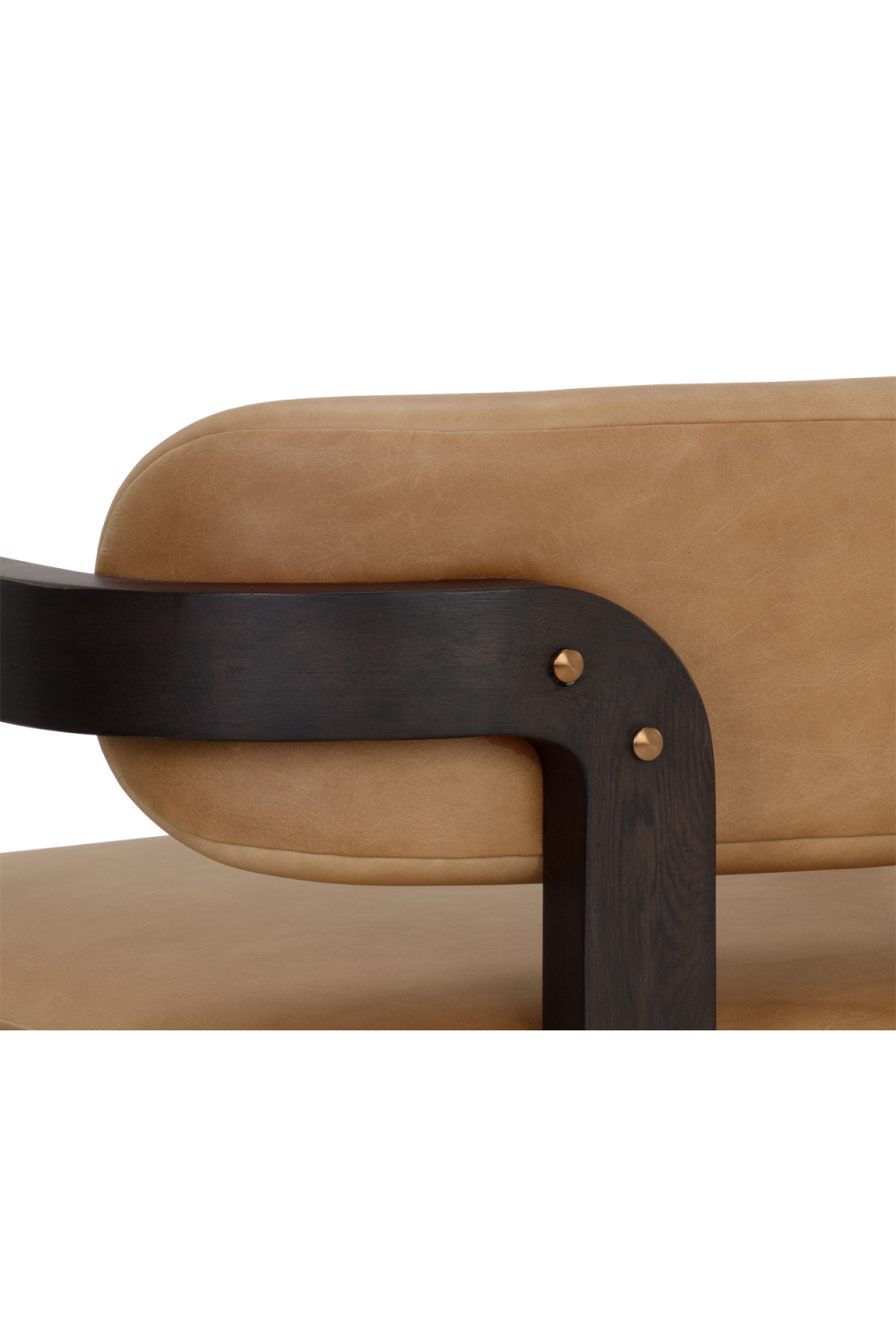   Modern European furniture - Brown Leather 3-Legged Lounge Chair - www.oroa.com | Oroa.com