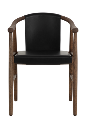   Modern European furniture - Oak Black Leather Dining Chair - www.oroa.com | Oroa.com