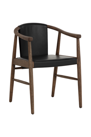   Modern European furniture - Oak Black Leather Dining Chair - www.oroa.com | Oroa.com
