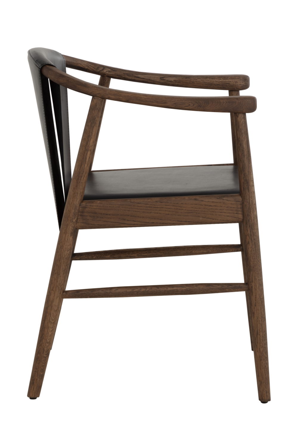   Modern European furniture - Oak Black Leather Dining Chair - www.oroa.com | Oroa.com