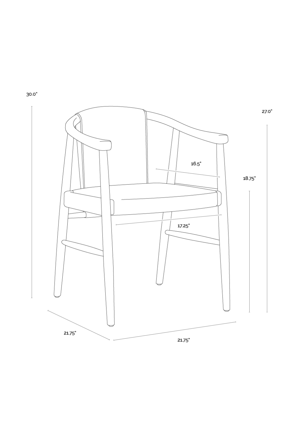   Modern European furniture - Oak Black Leather Dining Chair - www.oroa.com | Oroa.com
