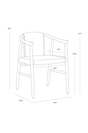   Modern European furniture - Oak Black Leather Dining Chair - www.oroa.com | Oroa.com