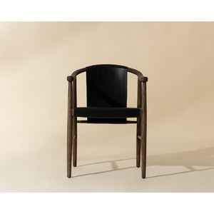   Modern European furniture - Oak Black Leather Dining Chair - www.oroa.com | Oroa.com