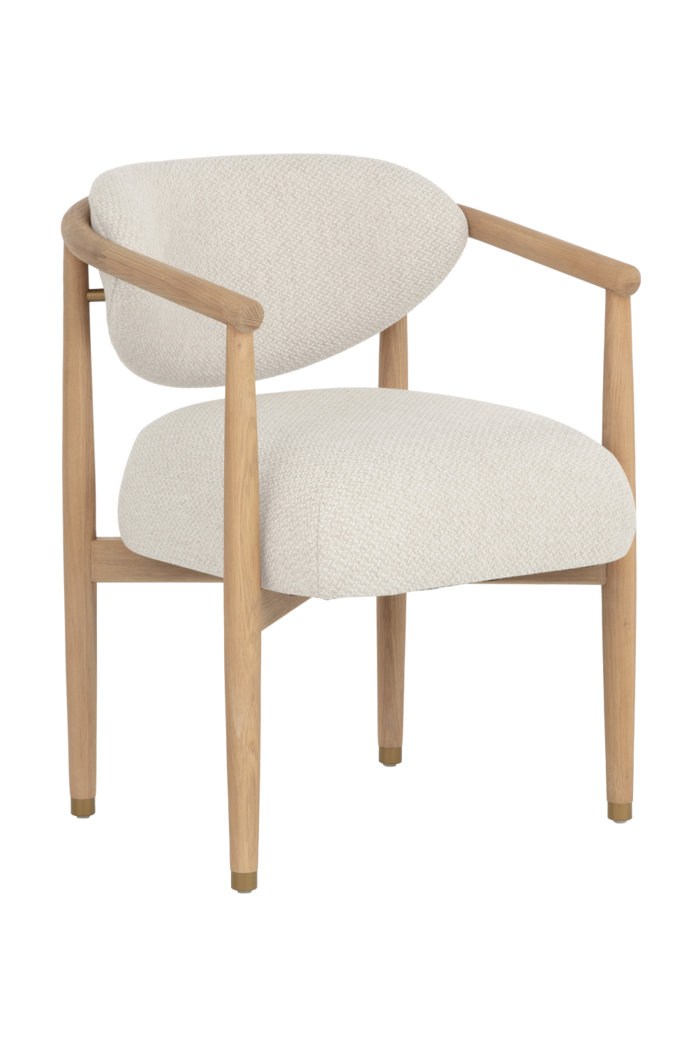   Modern European furniture - Round Oak Frame Dining Armchair - www.oroa.com | Oroa.com