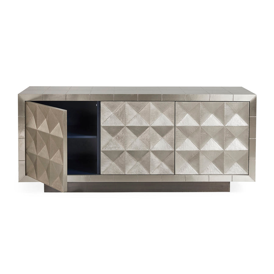   Nickel-Plated Faceted Sideboard | Oroa.com