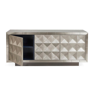   Nickel-Plated Faceted Sideboard | Oroa.com