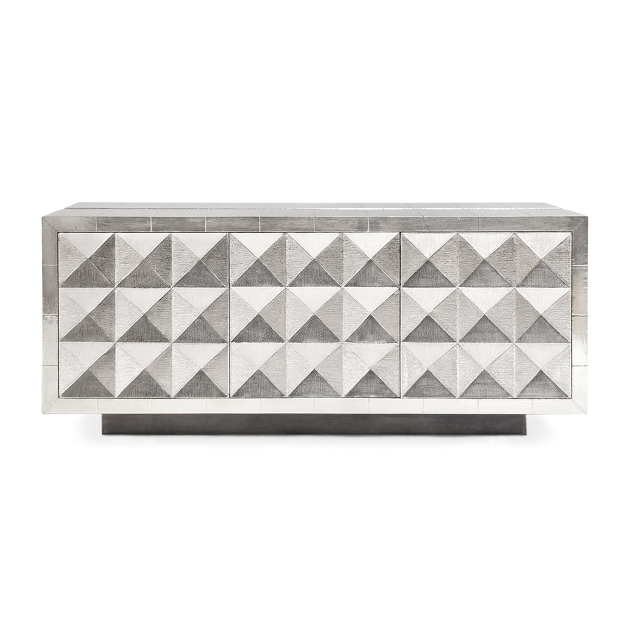   Nickel-Plated Faceted Sideboard | Oroa.com