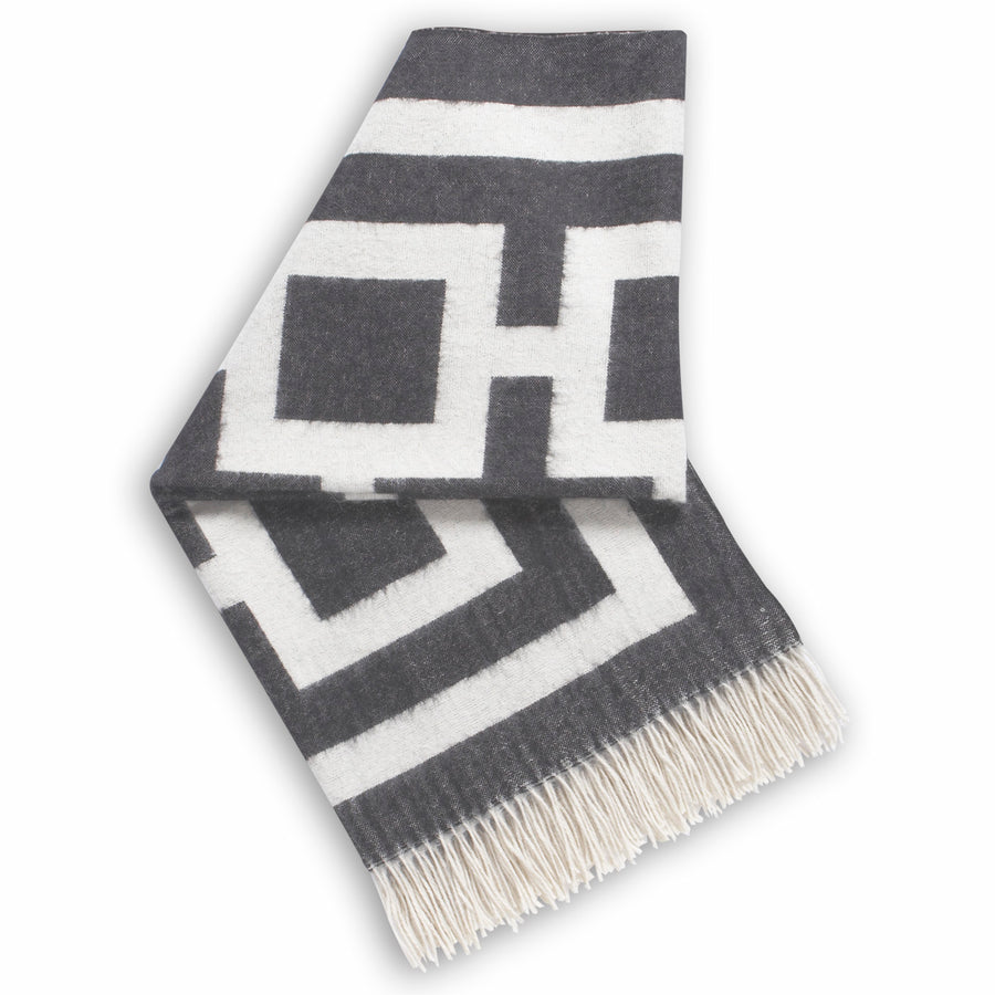   Baby Alpaca Fringed Throw | Oroa.com