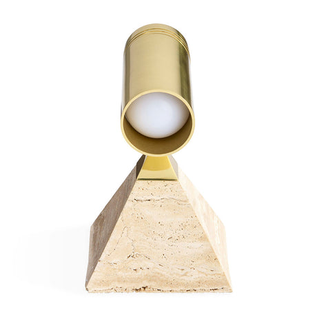   Travertine Pyramid Spotlight | Oroa.com