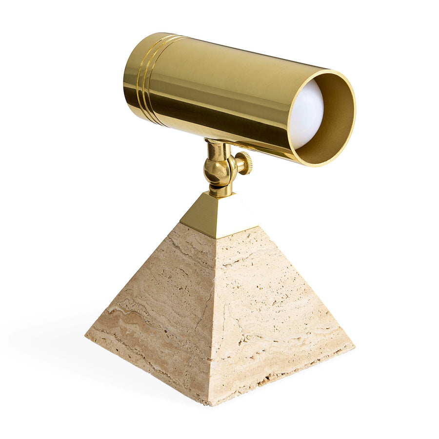   Travertine Pyramid Spotlight | Oroa.com