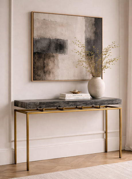   Modern European furniture - Gray Iron Console Table - www.oroa.com | Oroa.com