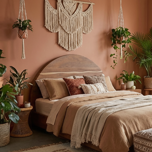   Modern European furniture - Arched Acacia Wood Bed - www.oroa.com | Oroa.com