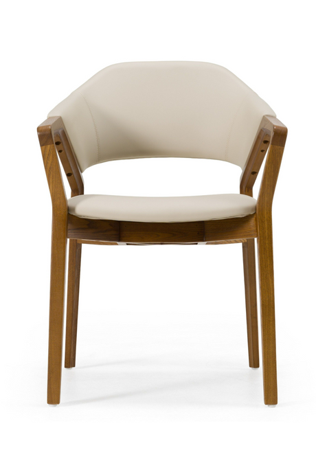   Cream Vegan Leather Dining Chair | Oroa.com