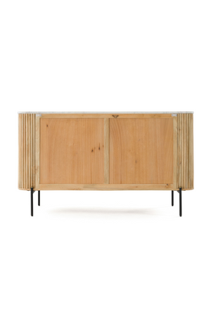   Fluted Mango Wood 6-Drawer Dresser | Oroa.com