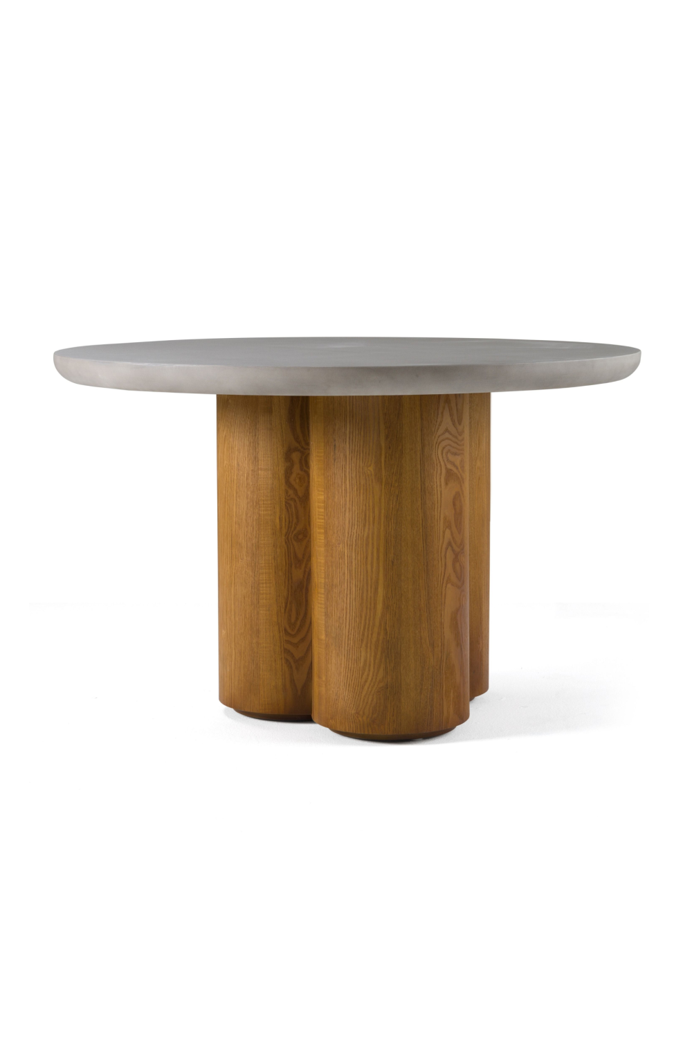   Walnut Base Round Dining Table | Oroa.com