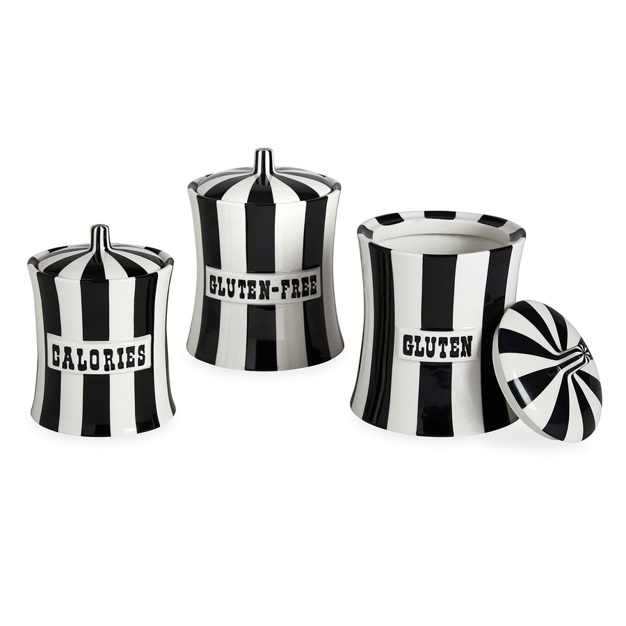   Stripes Porcelain Canister | Oroa.com